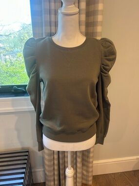 Rebecca Minkoff Olive Green Crewneck Sweatshirt